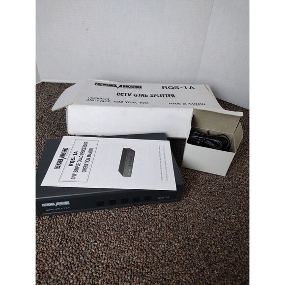 Pro Video RQS-1A CCTV Quad Splitter High Resolution Black White Processor (NOS) - Picture 3 of 7